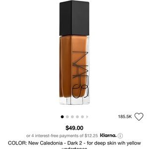 USED NARS RADIANT FOUNDATION NEW CALEDONIA